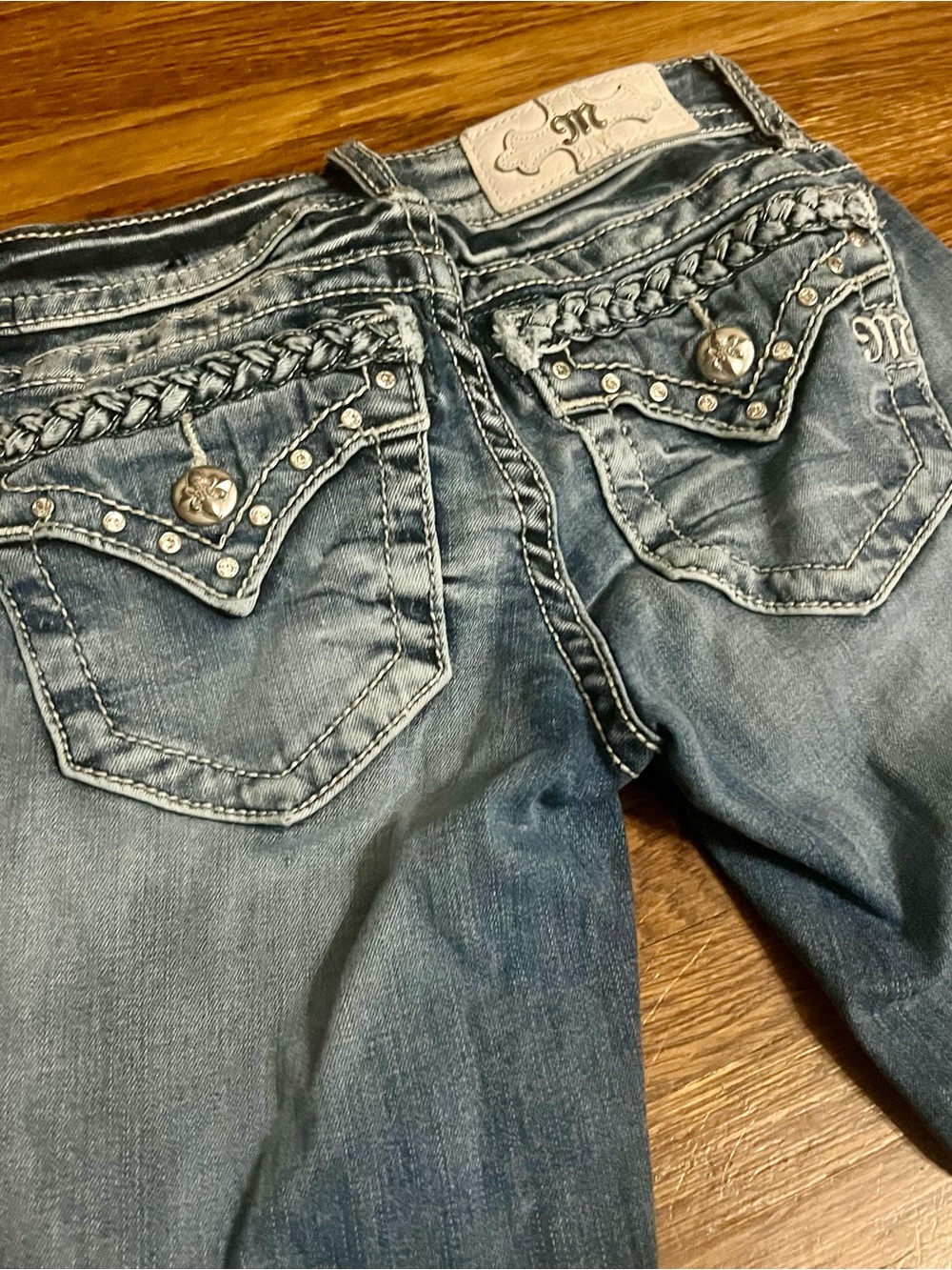 Miss Me 24 signature skinny jeans bling low rise 2000s